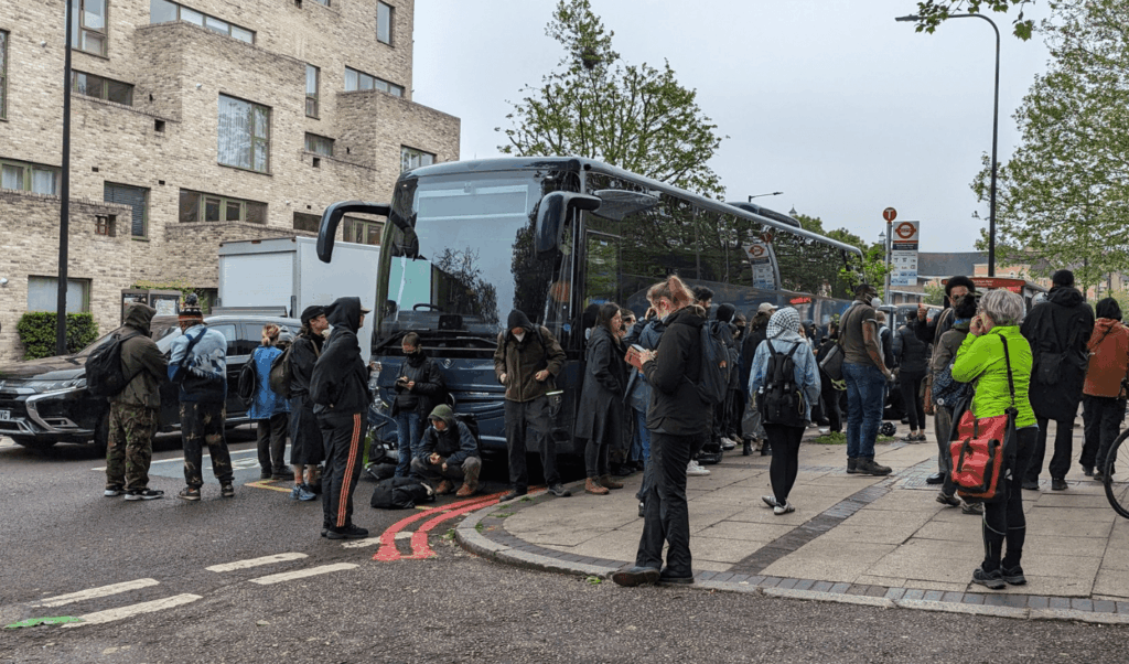 Gen Z Activists Halt Migrant Coach En Route to Bibby Stockholm in Dramatic Protest