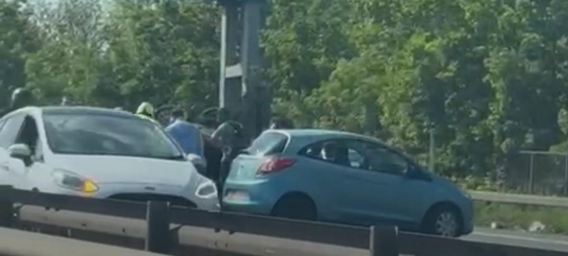 Traffic Disruption on A2 Eastbound as Overturned Vehicle Halts Travel Near Bluewater