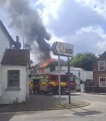 Firefighters Tackle Blaze at Sturry Tyres in Canterbury