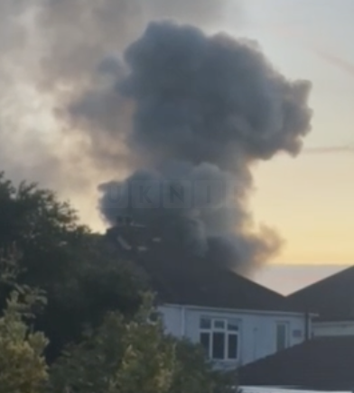 Emergency Services Respond to Large Residential Fire in Gosport