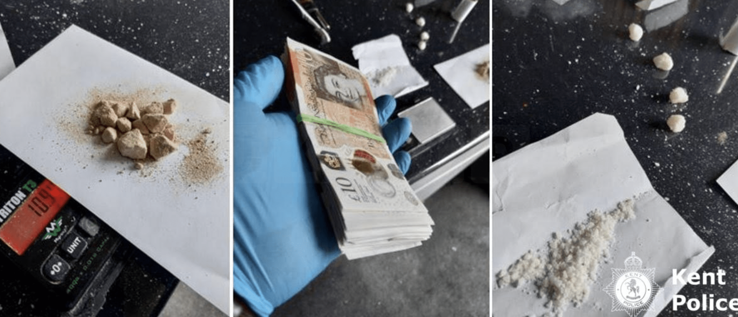 Two suspected dealers have been arrested after officers executed a warrant under the Misuse of Drugs Act at a property in Gillingham