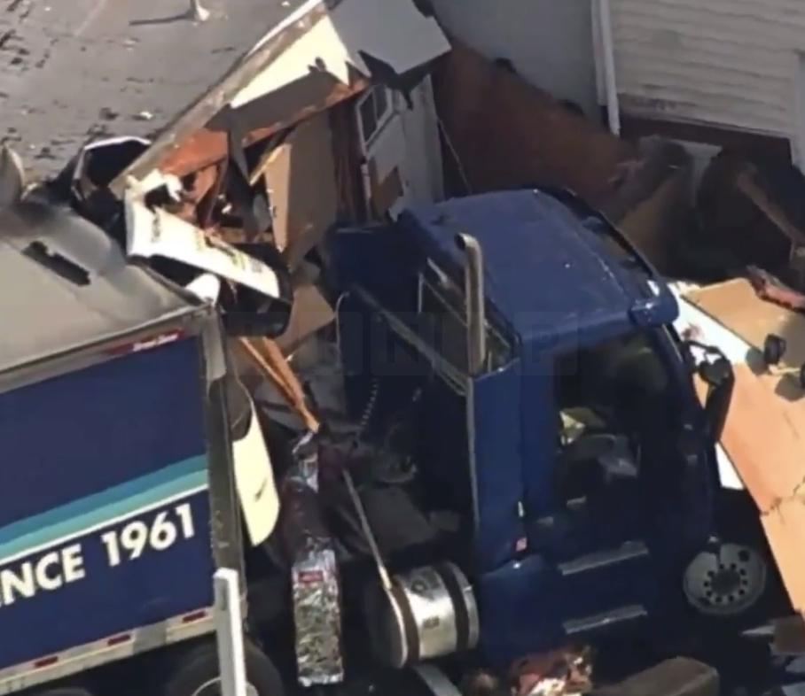 Large Tractor-Trailer Crashes into Home, Causing Major Property Damage in Carteret