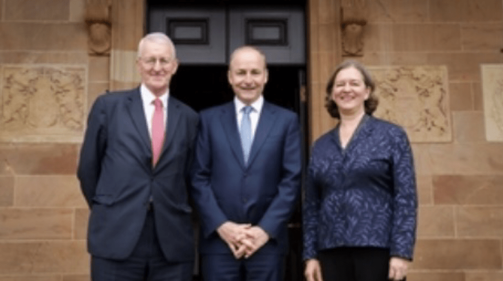 Secretary of State for Northern Ireland and Tánaiste Hold Historic Meeting at Hillsborough Castle