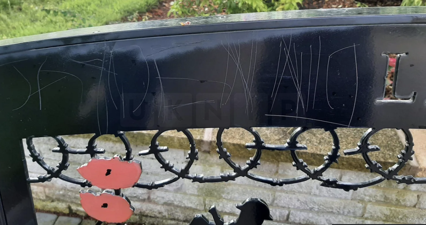 Memorial Benches Damaged in Shelton Lock