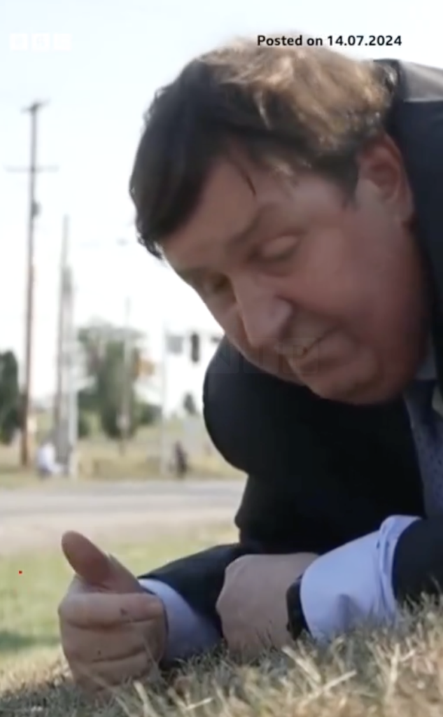 BBC Reporter Gary O’Donoghue Fakes Report of Being in Crossfire at Trump Rally