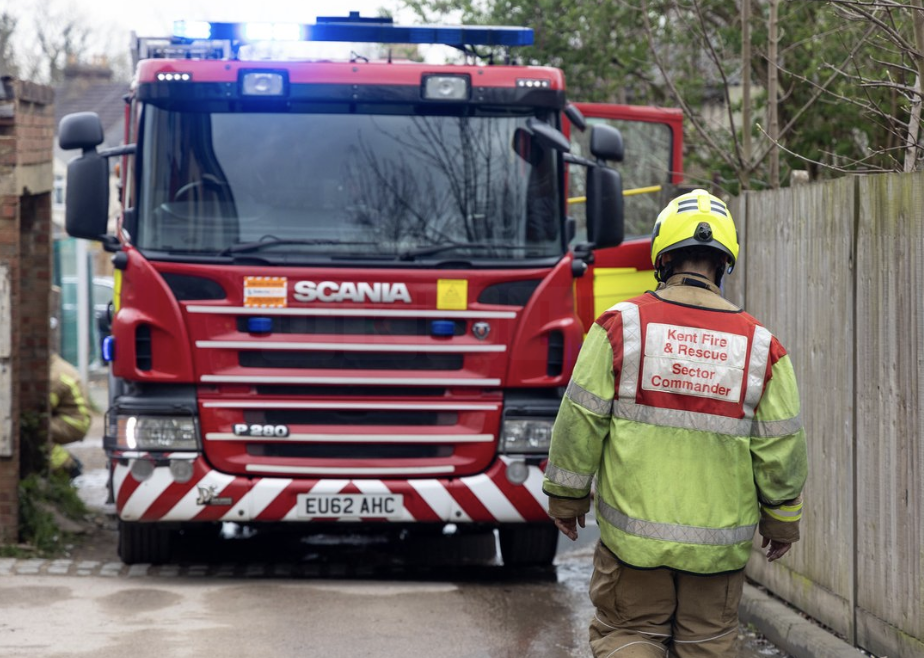 Shed Fire in Maidstone: Firefighters Battle Blaze on Cornwall Close