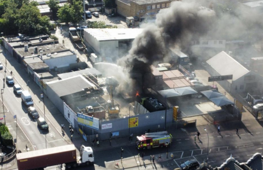 Major Fire and Explosion at Bellingham Trading Estate in Catford
