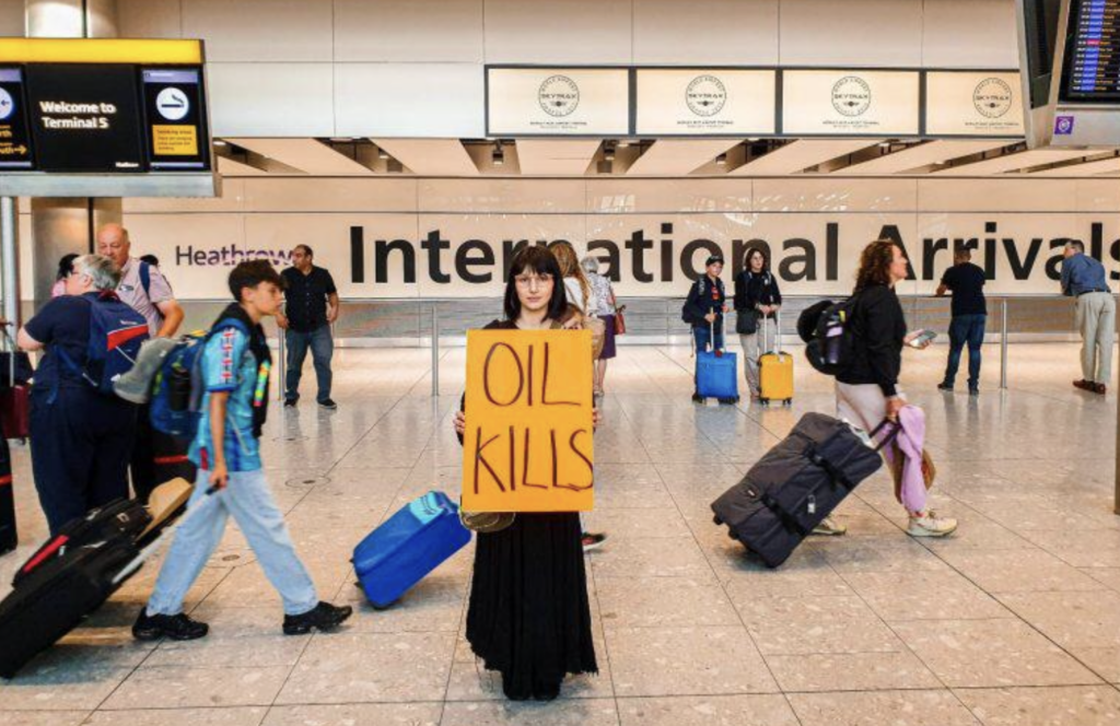 Just Stop Oil Activists Detained at Heathrow Amidst Global Climate Protests