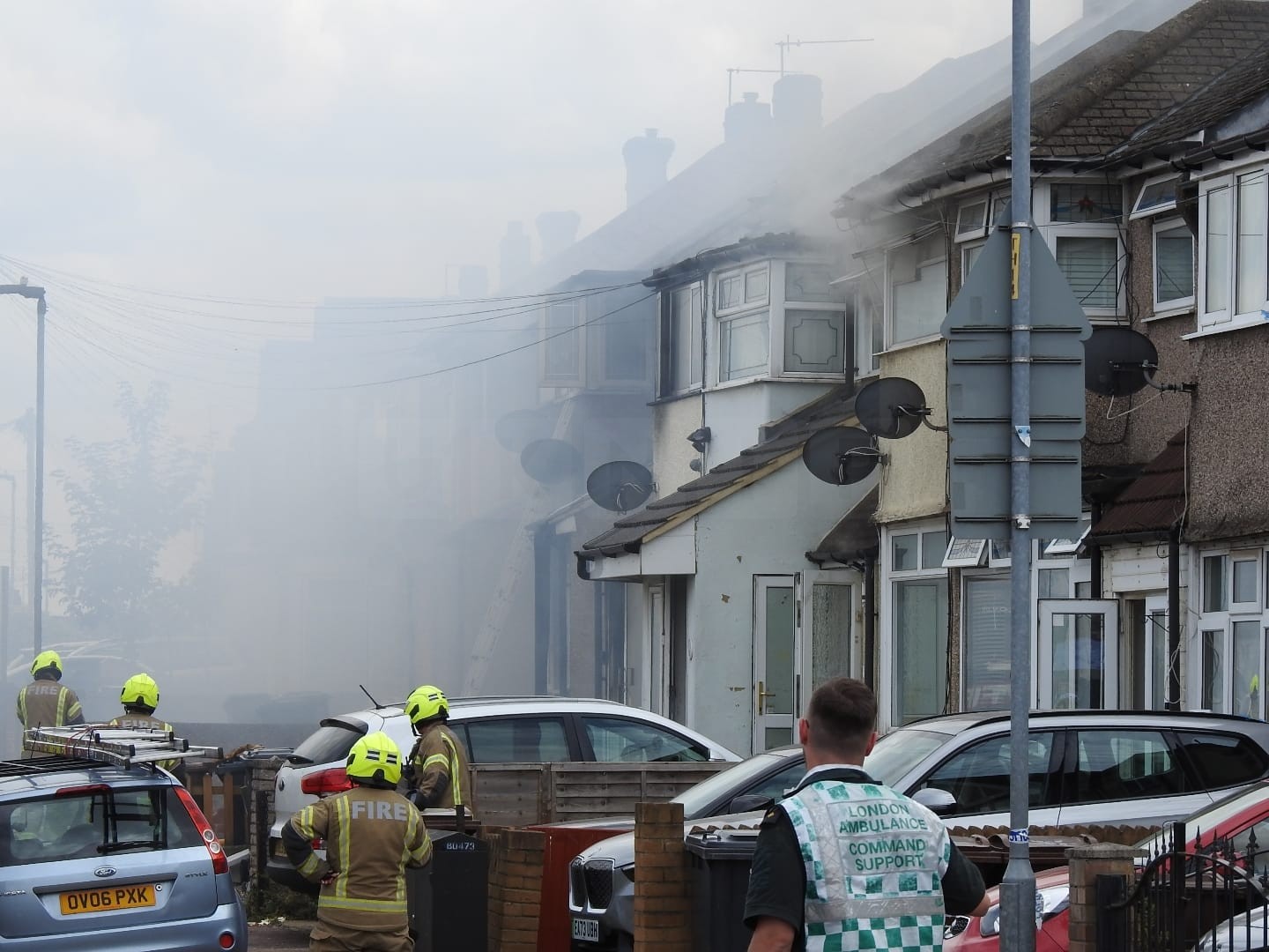 Major Fire Engulfs Dagenham Residences