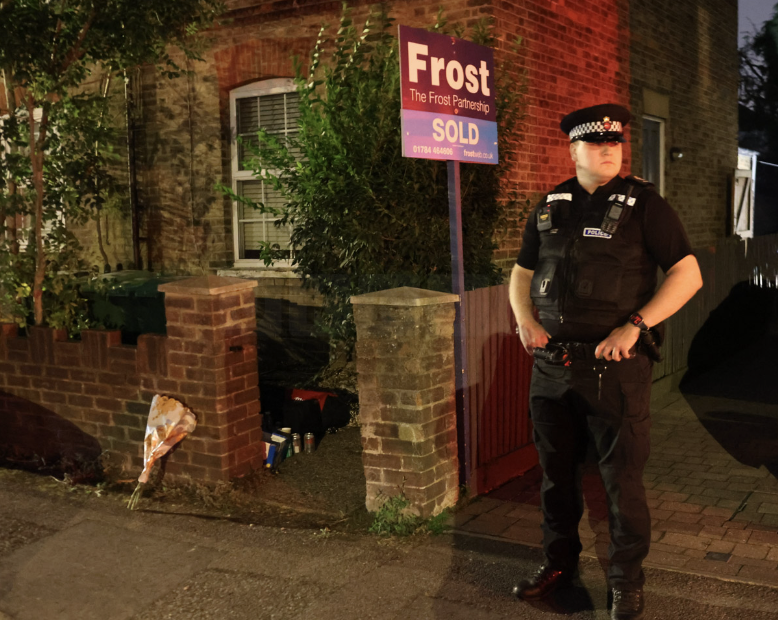 First Pictures from Tragic Discovery in Staines: Bodies of Three Children and a Man Found in House