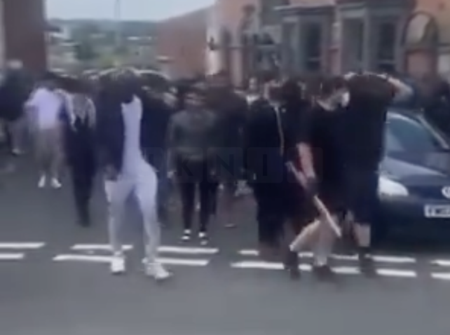 Heavily Armed Mob of 300 Roams Streets of Stoke as Police Fail to Intervene