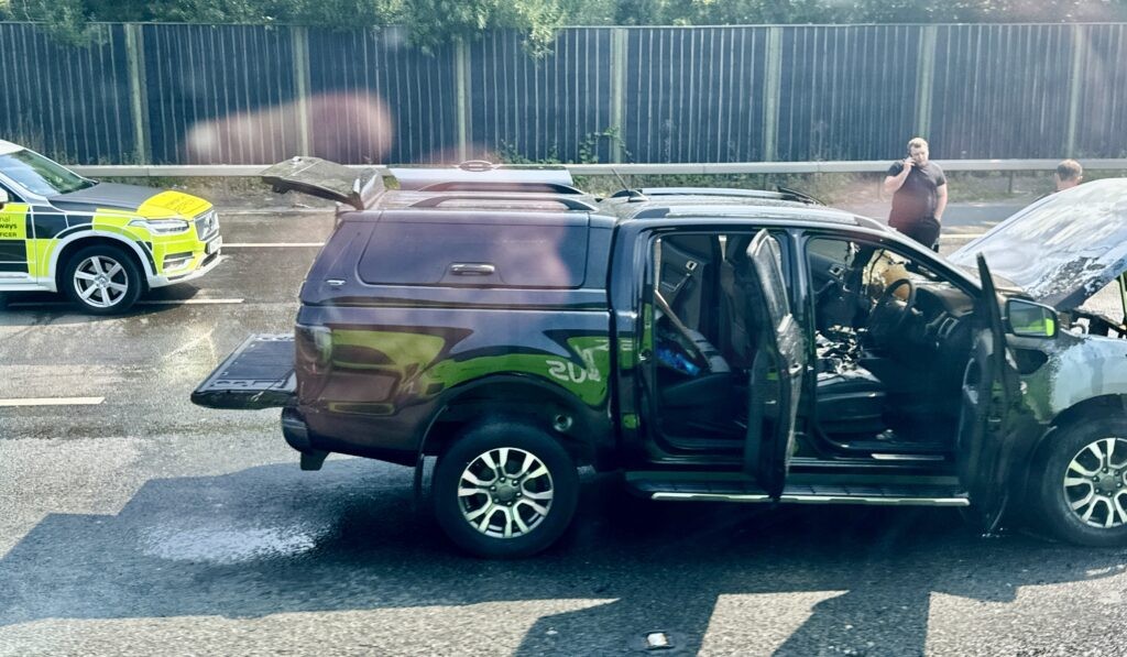 Vehicle Fire Causes Major Disruptions on M25 Anticlockwise