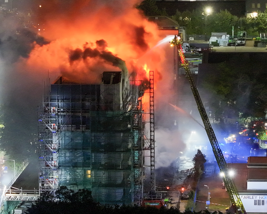 Major Incident Declared Following Fire in Cladded Building in Dagenham, East London