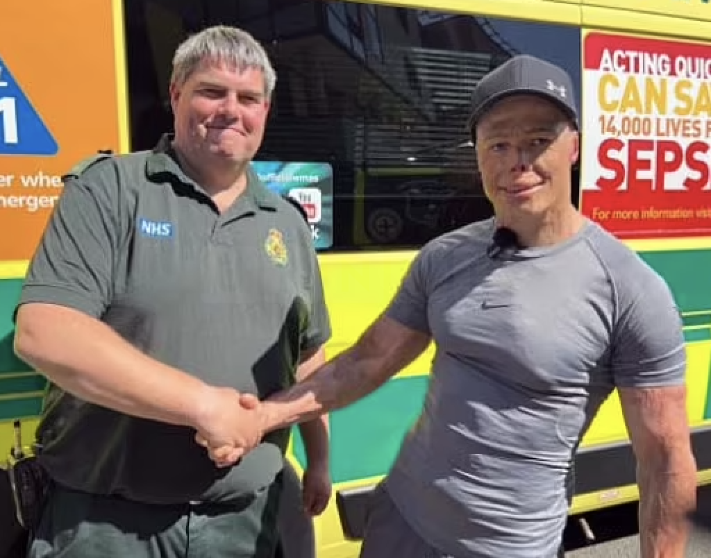 Man Thanks Paramedics Who Saved His Life After 11,000-Volt Shock Incident
