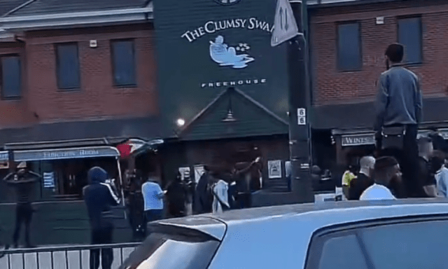 Mob Attacks Man Outside Birmingham Pub