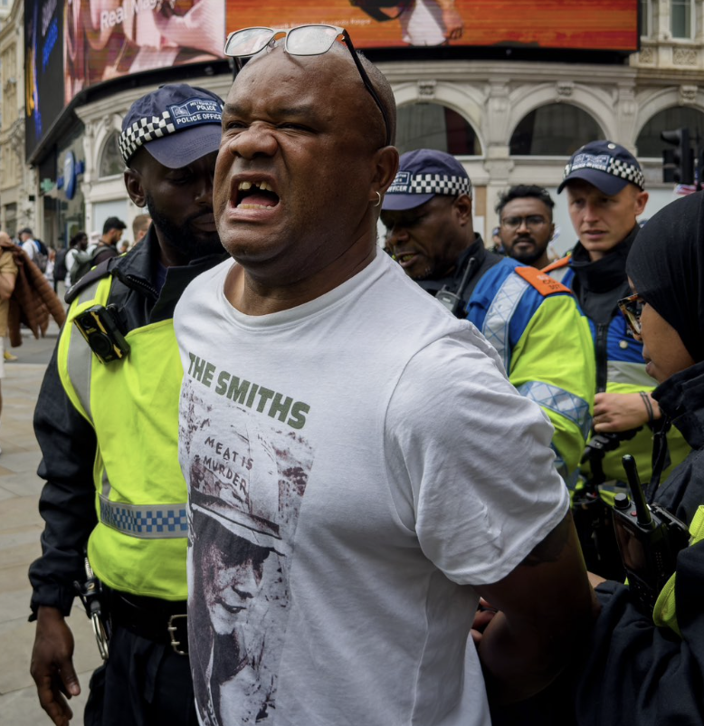 Police Respond Swiftly to Nazi Salute at Protest