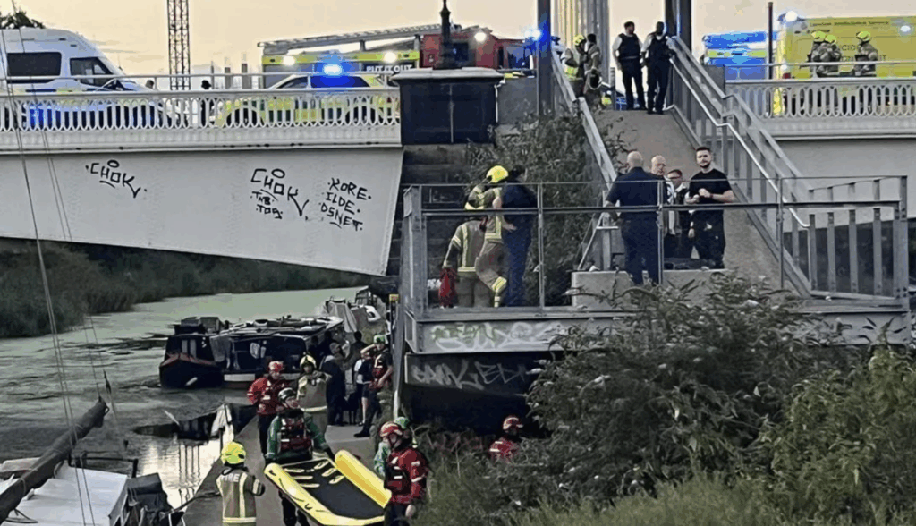 Emergency Services Respond After Reports of Person Falling from Bridge into Water at Bromley Bow Locks