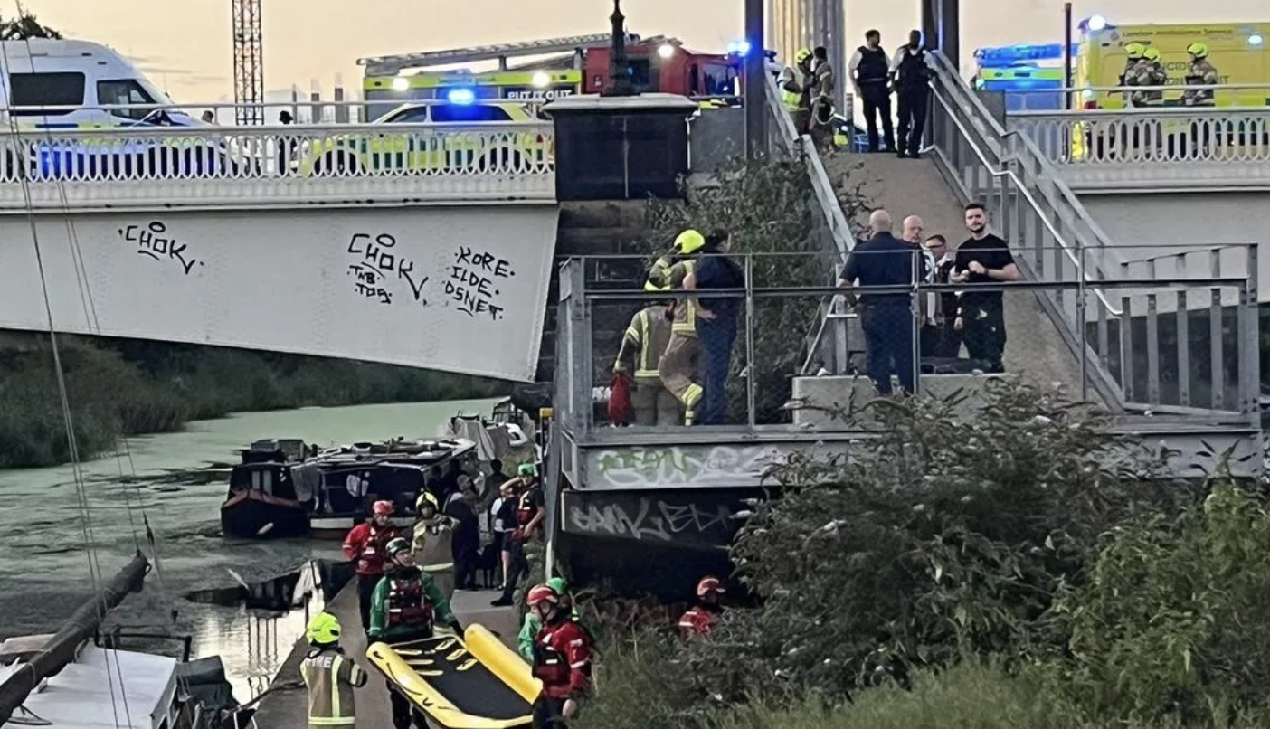Emergency Services Respond After Reports of Person Falling from Bridge into Water at Bromley Bow Locks