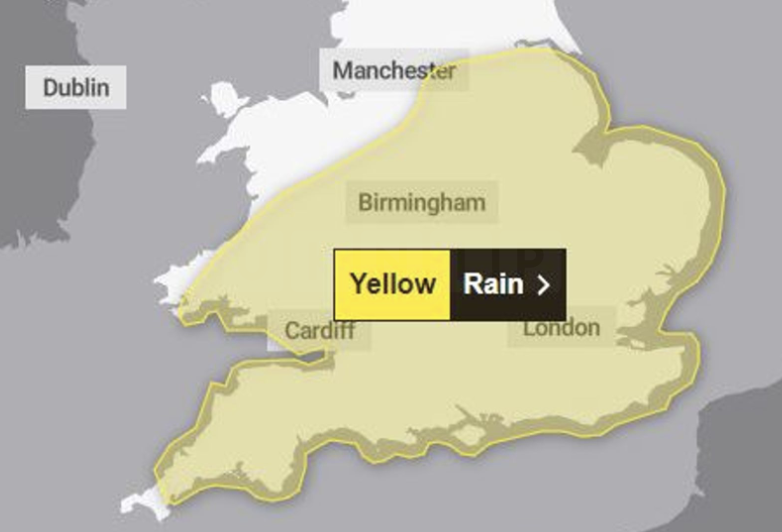 The Met Office has issued a yellow weather warning for heavy rain across large parts of the UK this weekend, raising concerns about poten…