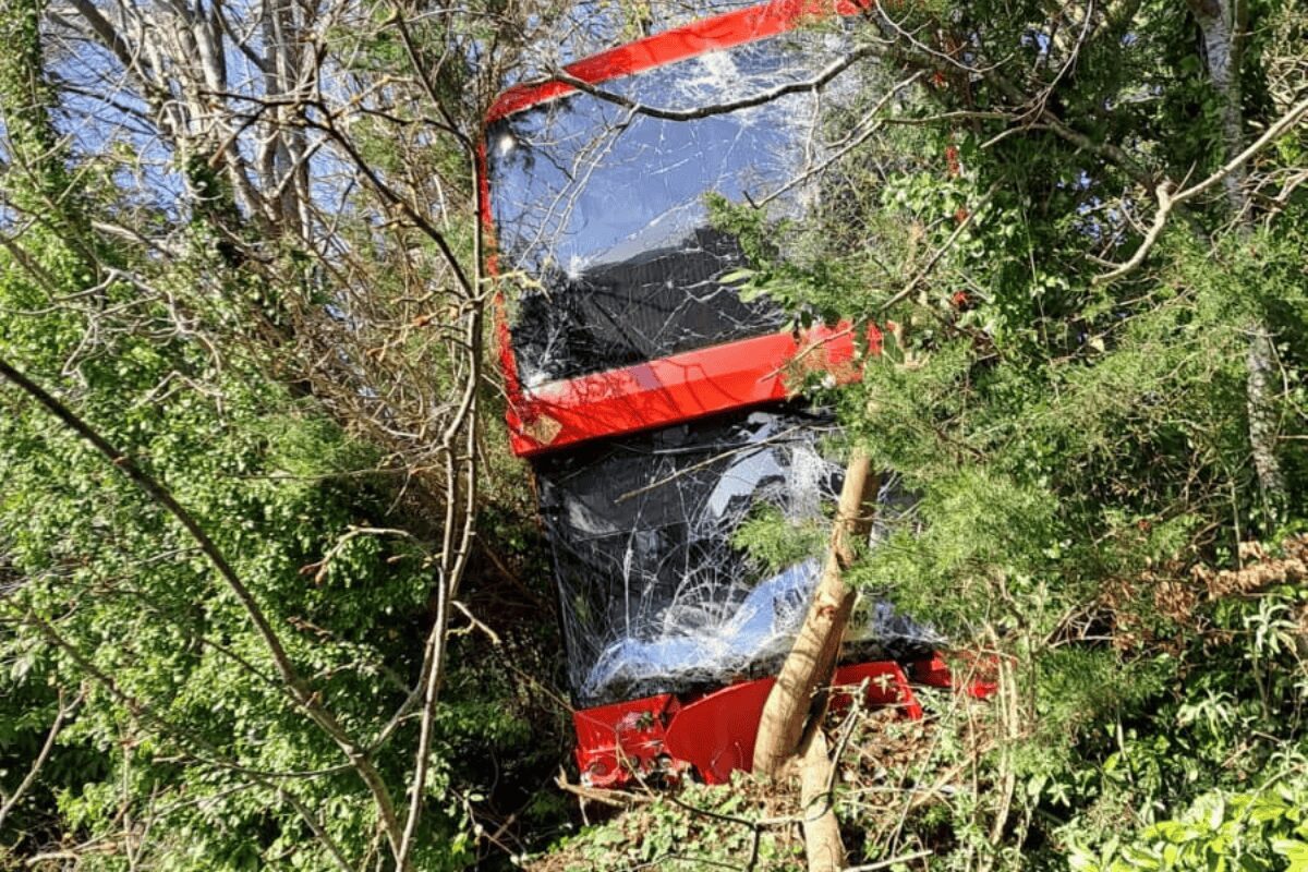 Biggin Hill Bus Crash: Two People Taken to Hospital After Collision on Main Road