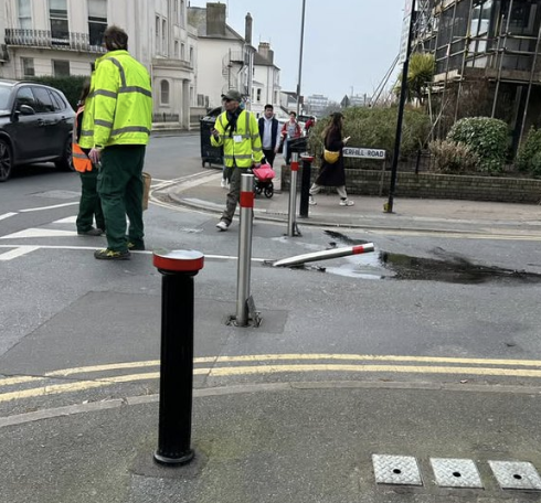 Car Crashes Through School Street Barriers in Hove
