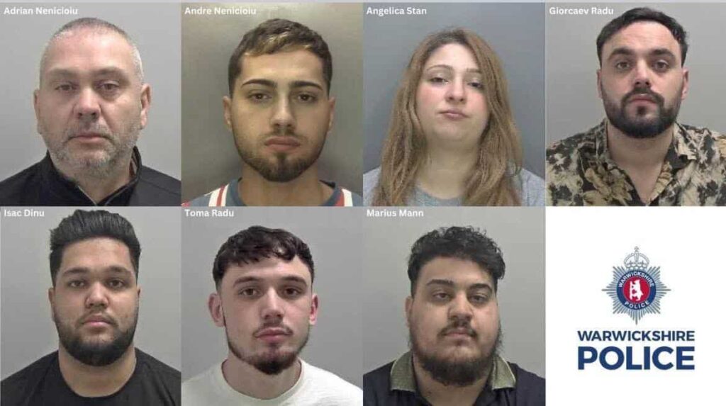 Eight Jailed for Nearly 30 Years After £820,000 Parcel Theft Scheme in Warwickshire