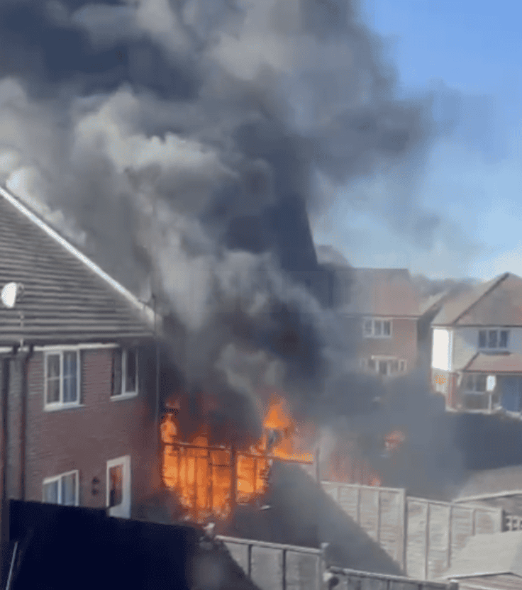 Family Home Destroyed in Devastating Fire: Family Escapes Unharmed