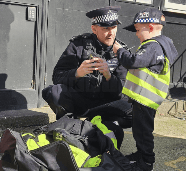 Five-Year-Old Boy’s Dream Comes True as He Becomes a Policeman for the Day
