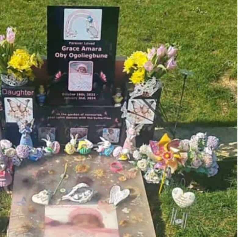Grieving Mum Devastated After Items Stolen from Baby’s Grave in Upminster