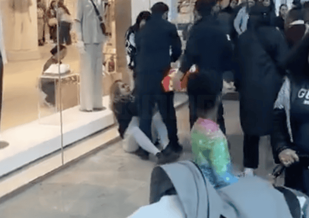 Suspected Shoplifting Incident Outside H&M at Westfield Stratford