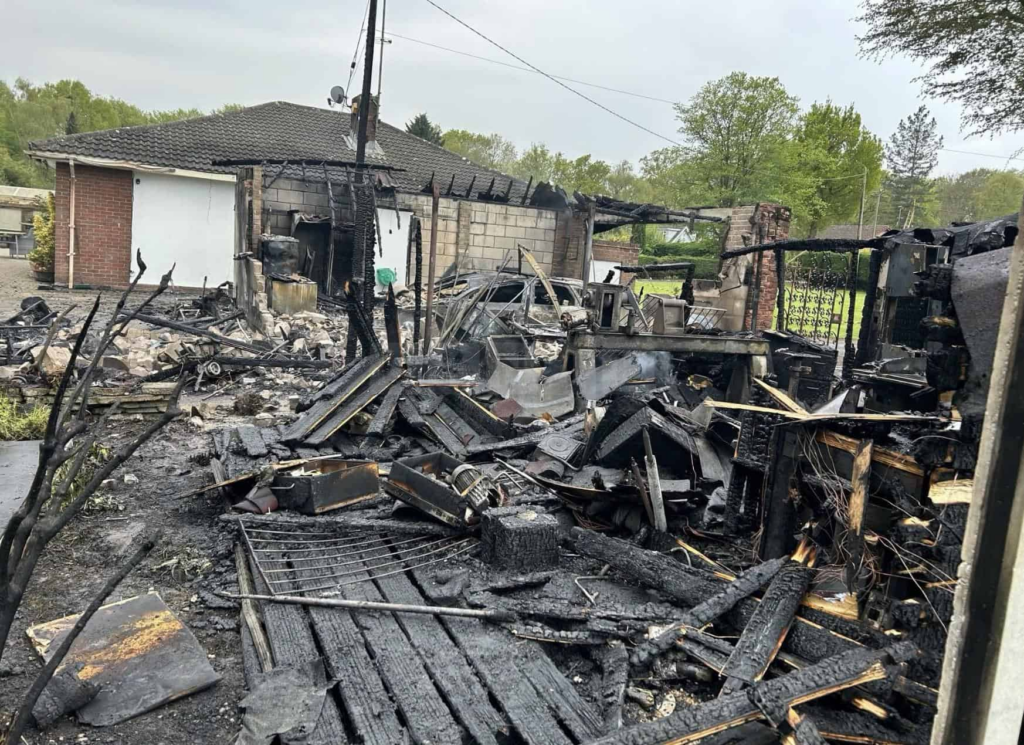Garage Fire in Brentwood Sparks Blaze Involving Cars and Outbuildings