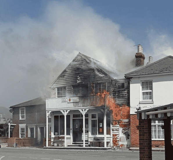 Historic Grade II Listed Building Severely Damaged in Brightlingsea Fire
