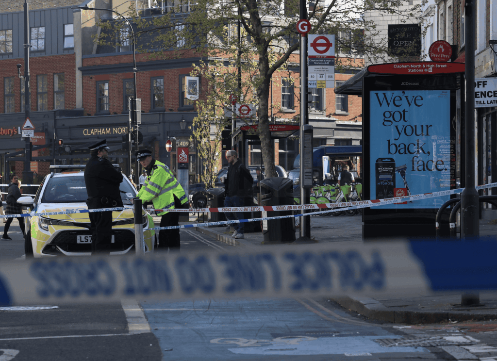 One Arrested After Triple Stabbing on Clapham High Street — Crime Scene Remains in Place