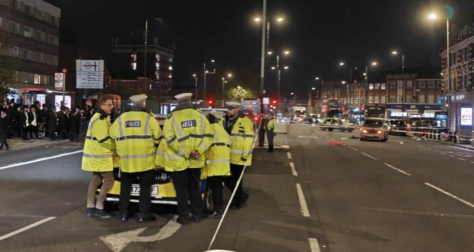 Rider Injured After Skid in Stamford Hill – Road Closures Ongoing