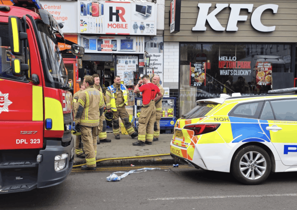 Smoke Fills Upton Park KFC as Fire Prompts Evacuation in East London