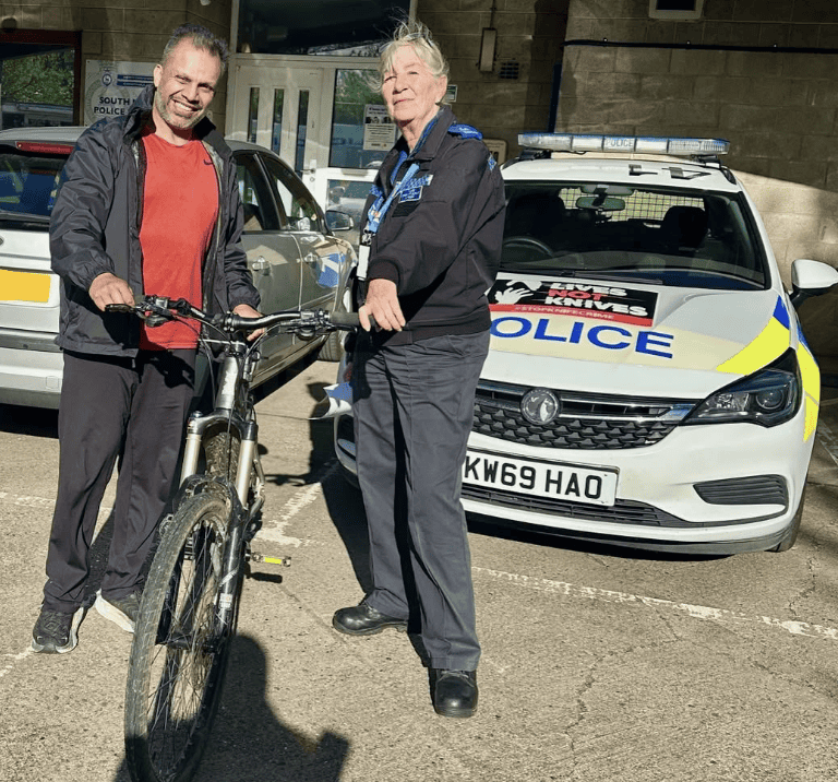Stolen Bicycle Recovered and Returned to Owner by Potters Bar Police