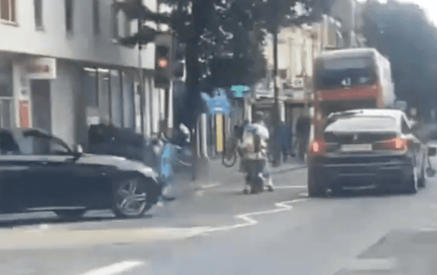 Islington Street Brawl Video Shows Driver Running Over Cyclist in Shocking Scene