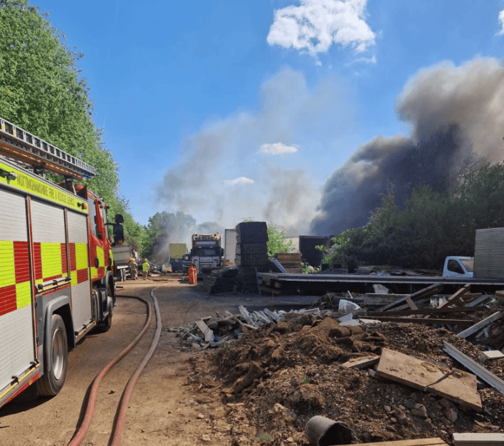 Major Fire on Tranker Lane, Worksop Triggers Large Emergency Response