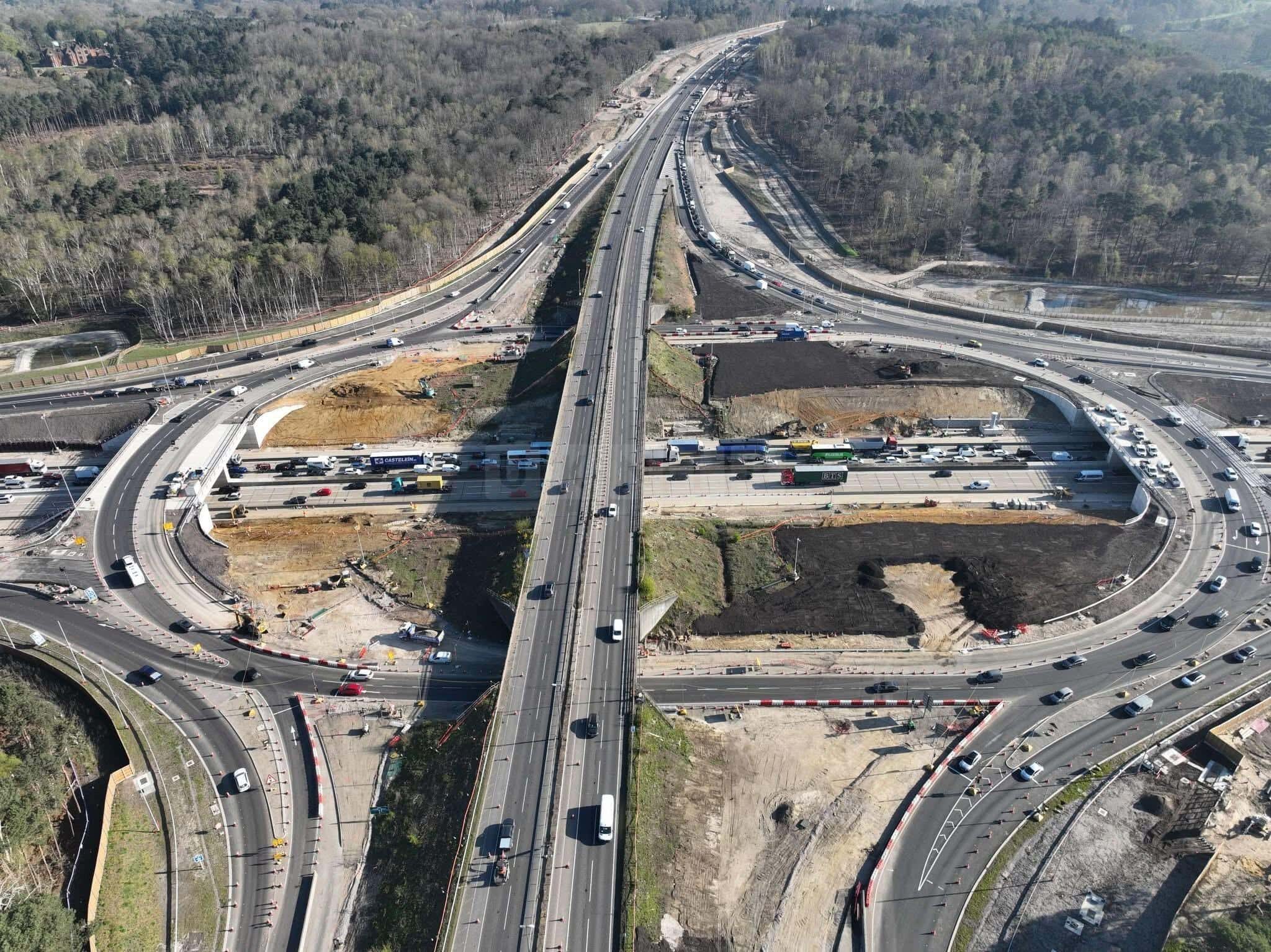 Major Traffic Changes on A3 at Wisley as Contraflow System Introduced