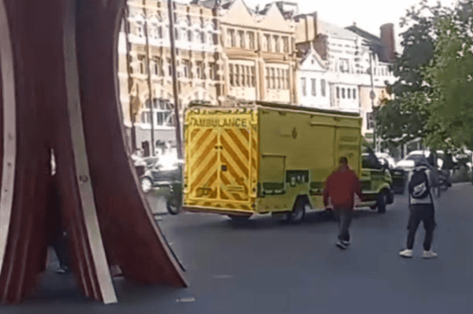 Man Sprayed With Suspected Pepper Spray in Street Clash