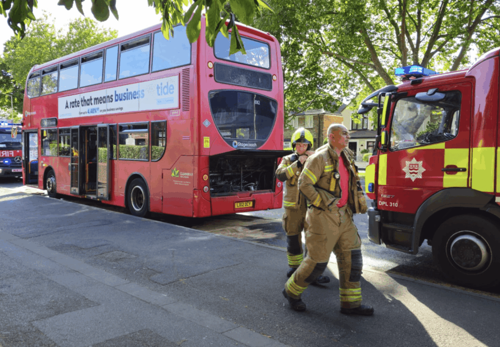 Swift Emergency Response Stops Bus Fire Outside Barking Church