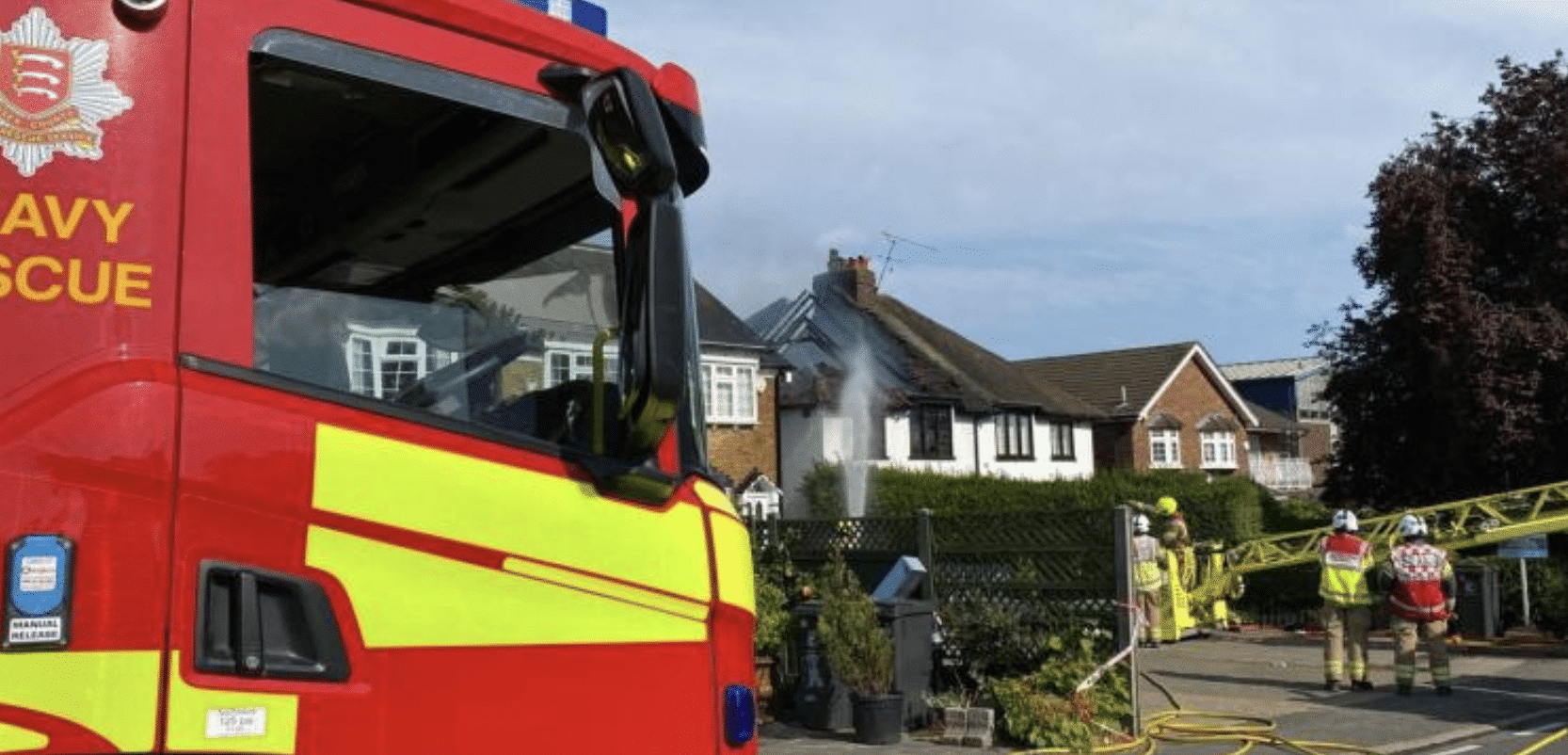 Blaze Severely Damages Two Properties