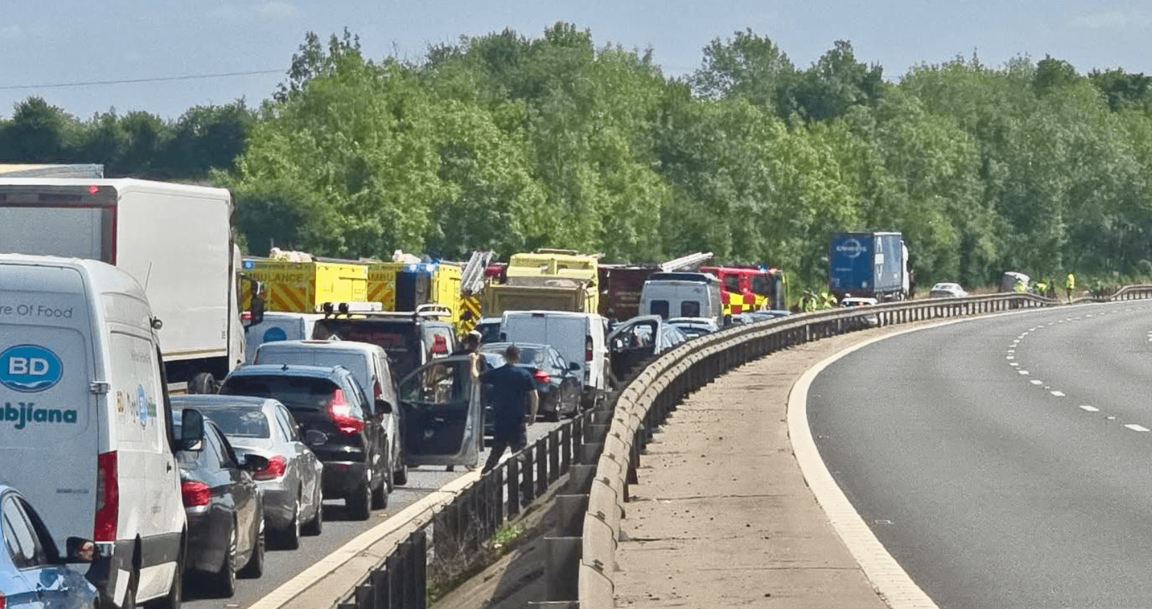 M11 Closed After Lorry Overturns Near Stansted Causing Major Delays and Airport Disruption