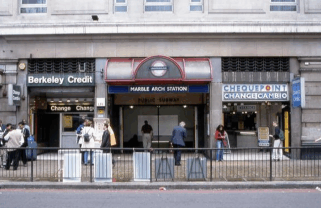 Man taken to hospital after falling from height at Marble Arch Underground Station