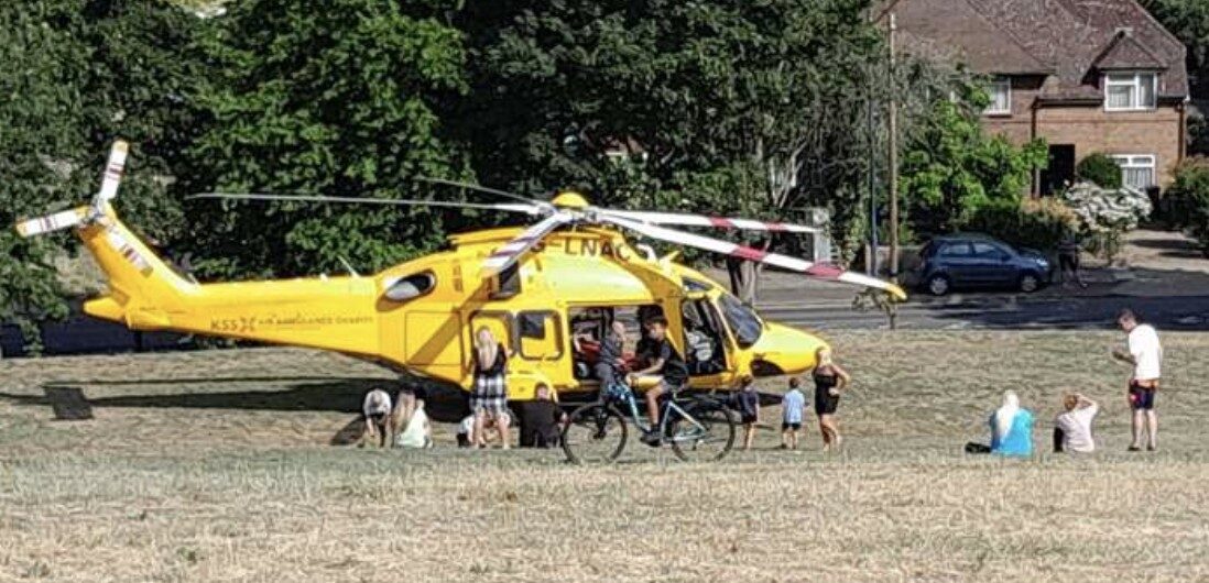 Air Ambulance Lands in Gravesend as Emergency Services Respond to Major Medical Incident