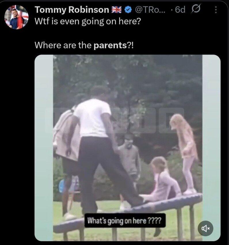 Tommy Robinson deletes tweet of mixed-heritage family now ‘living in fear’