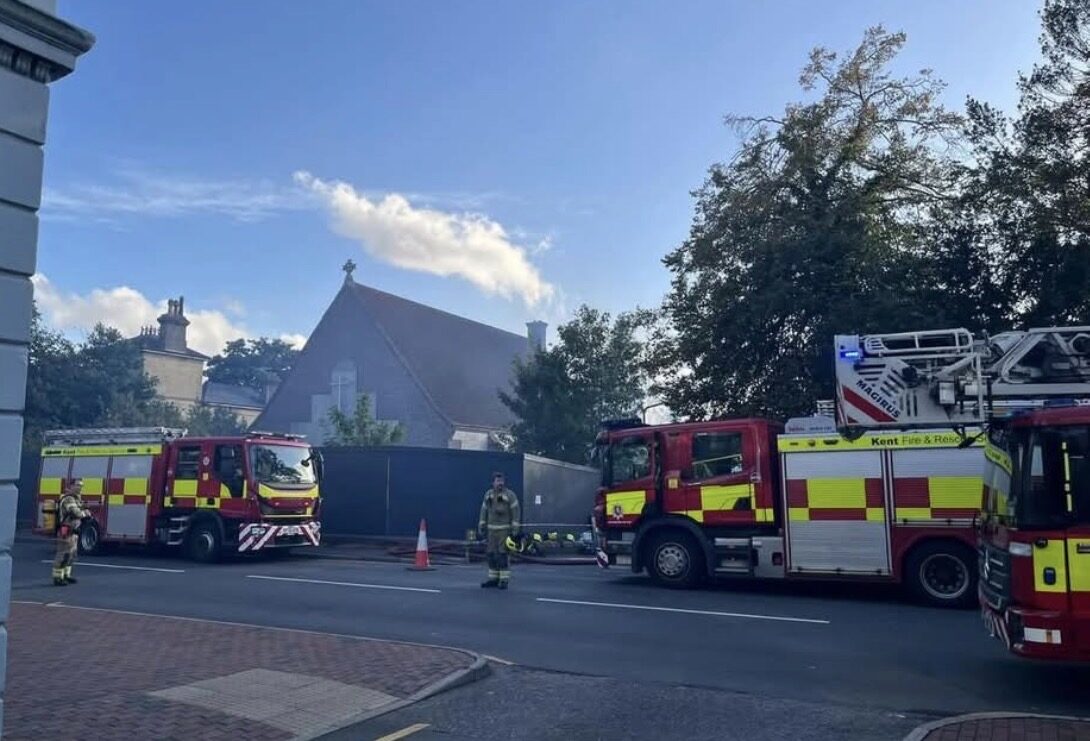 Fire Crews Tackle Blaze at Derelict Church in Southborough