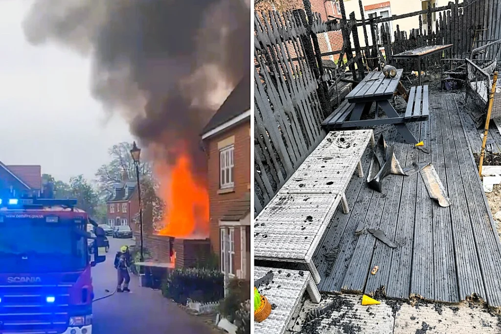 Kempston Manâ€™s Garden Destroyed by Neighbourâ€™s Exploding E-Bike Blaze