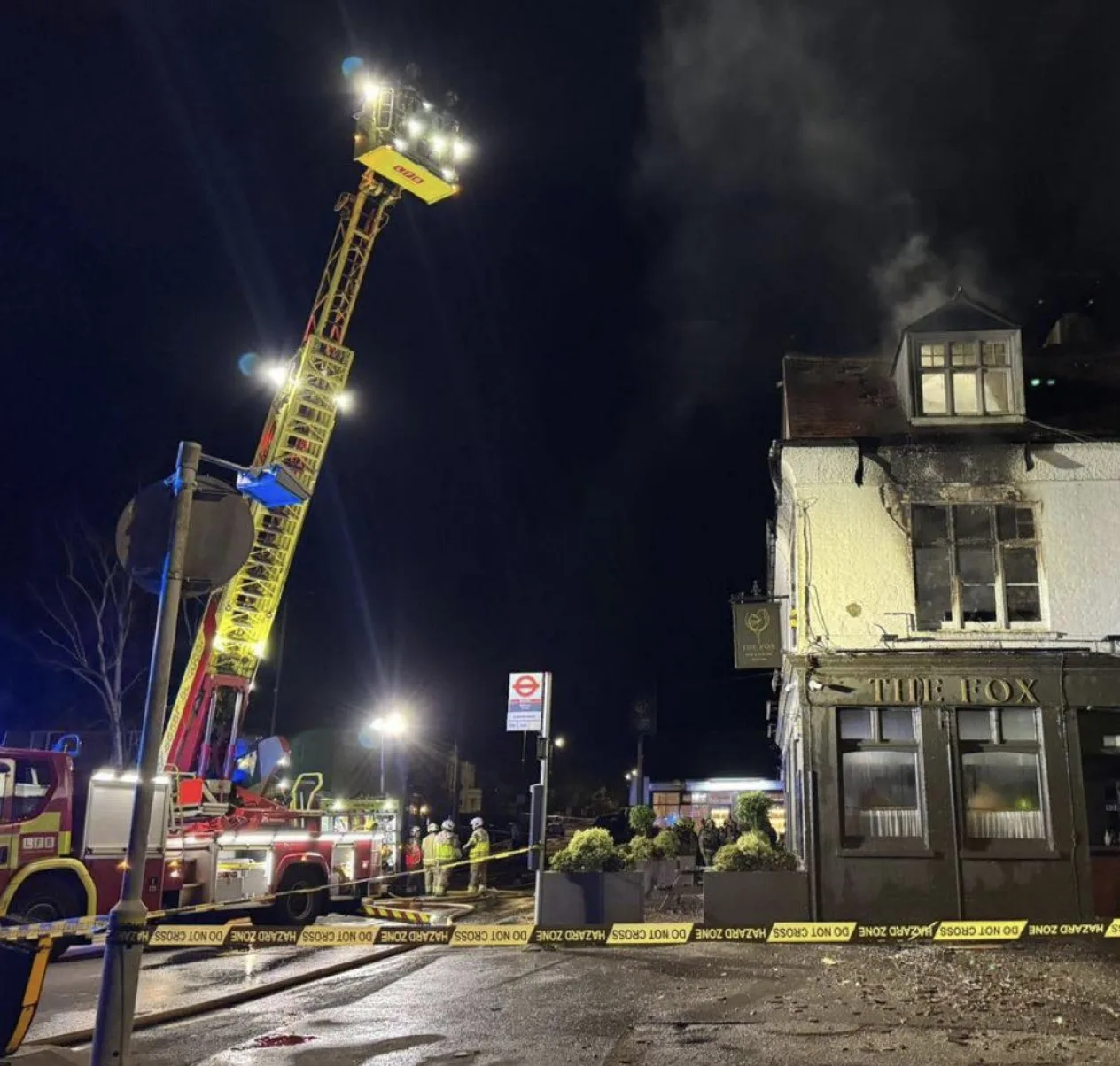 Blazing Pub Fire Draws Dozens of Firefighters to Keston