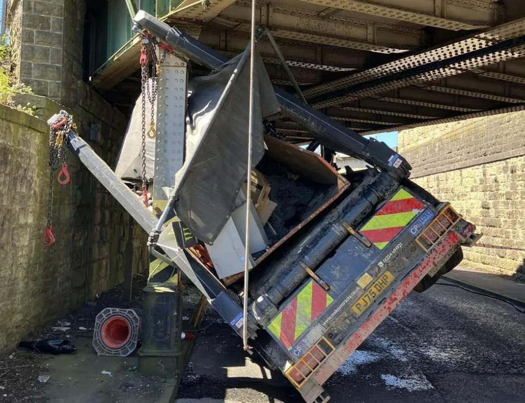 Truck Hits Bridge Near Hebden Bridge Causing Major Train Delays